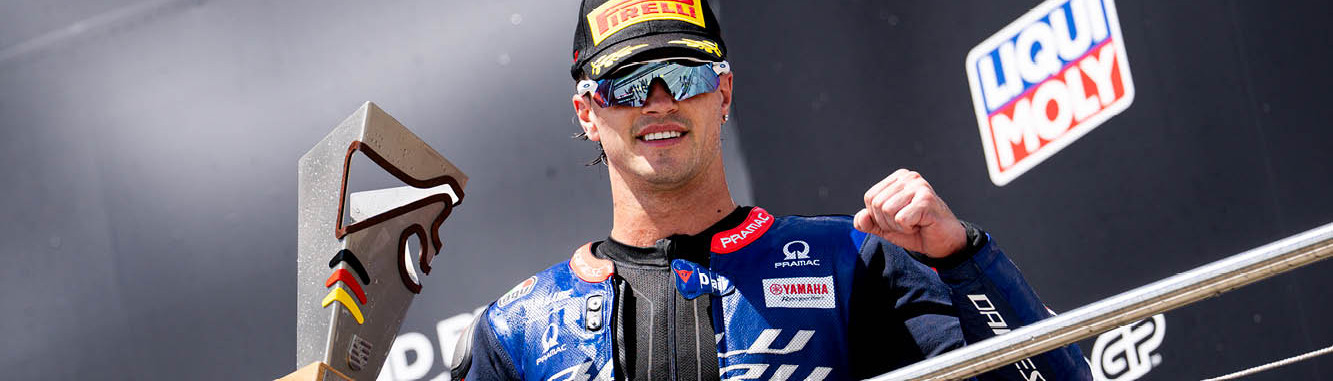 Izan Guevara sul podio al GP di Germania 2026: una nuova conferma della partnership tra Accossato e Pramac