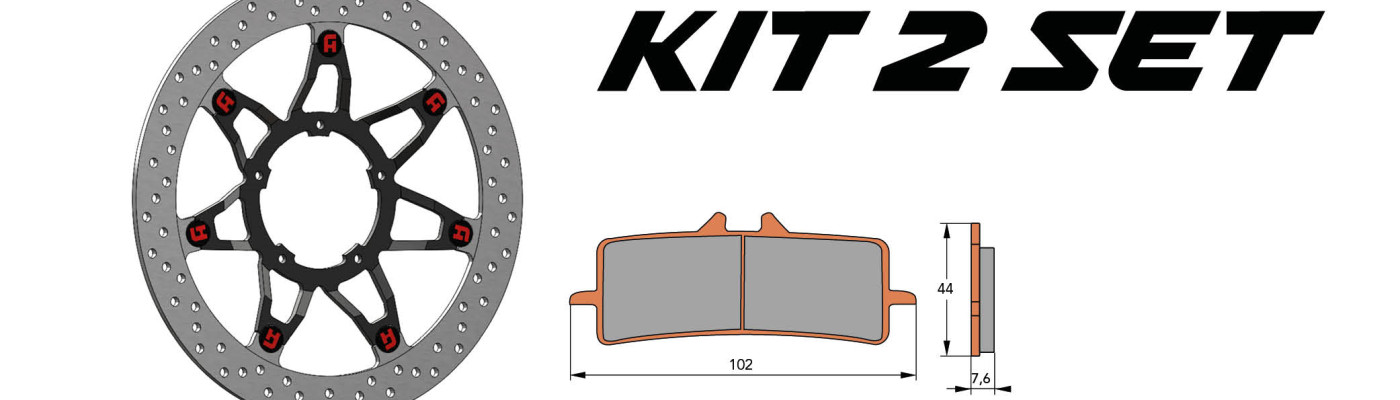 New Accossato Offer: Brake Discs and Pads Kit for Motorcycles
