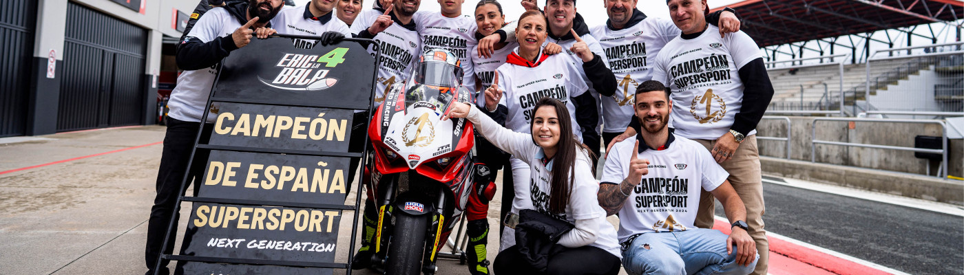 El equipo Speed Racing se proclama campeón de España de Supersport con las bombas radiales Accossato