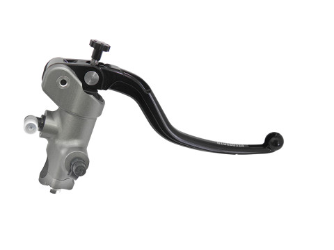 Accossato Radial Brake Master Cylinder 14x18 With Natural Anodyzed body and Colourful fixed lever (nut + lever)