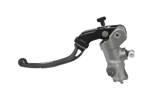Accossato Radial Clutch Master Cylinder PRS 15x15-16-17 With Natural Anodyzed body and Colourful folding lever (nut + lever)