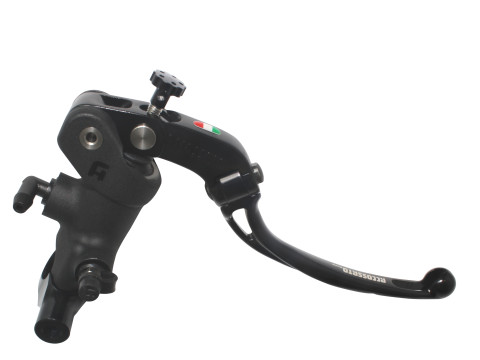 Accossato Radial Brake Master Cylinder Accossato 19x18 With anodyzed black body and Colourful folding lever, for handlebars with diameter of 25,4 mm