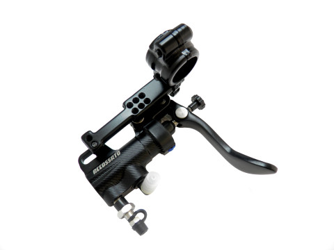 Accossato Thumb brake master cylinder - piston diam. 10.5 mm - With Bent Lever and bracket included
