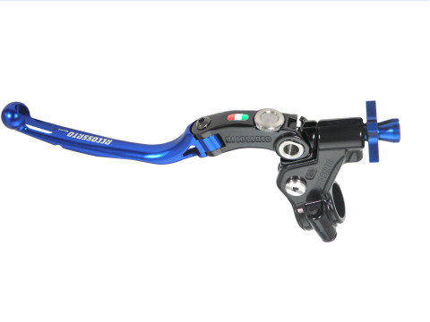 Accossato "Racing" Cable Full Clutch With Folding Colourful Lever (nut+insert+adjuster), provided with switch setup (switch not included)