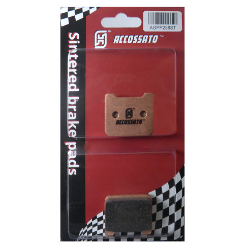 Accossato Brake Pads Kit For Motorcycle, Made In Italy Compound, AGPP258 code