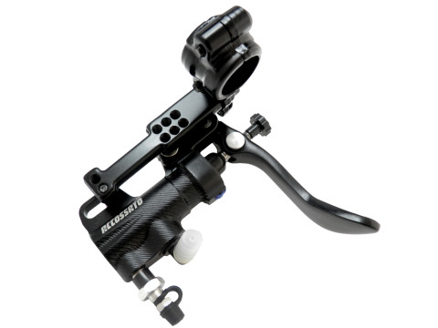 Accossato Thumb brake master cylinder - piston diam. 13.5 mm - With Bent Lever and bracket included