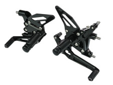 Ajustables Estriberas Street Racing Accossato, Fabricado en Aluminio, Para Motocicletas