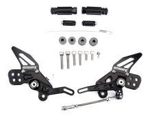 Estriberas Ajustables Street Racing Accossato, Fabricado en Aluminio, Para Motocicletas