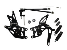 Estriberas Ajustable Street Racing Accossato, fabricada en aluminio, Para Motocicletas