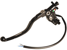 Guidon Accossato Vert Aluminium Pour Kawasaki KX 1994-2007 - Diamètre 22 Mm, Hauteur Moyenne 116 Mm