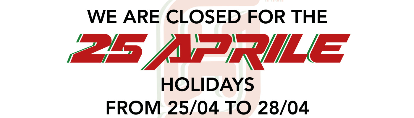 Accossato closes for the “25 aprile” holidays