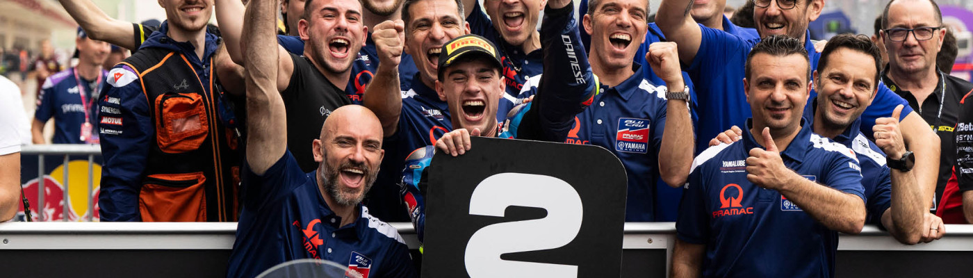 Arbolino brilla sotto la pioggia al COTA: primo podio Moto2 per BLU CRU Pramac Yamaha!