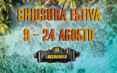 Chiusura Estiva dal 9 al 24 Agosto 2025