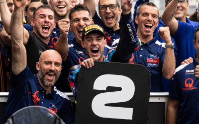 Arbolino brilla sotto la pioggia al COTA: primo podio Moto2 per BLU CRU Pramac Yamaha!