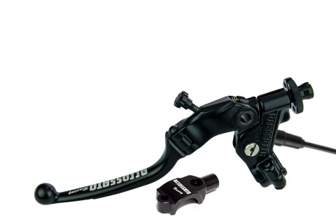 Mando de embrague de cable Accossato con Maneta abatible de colores (tuerca+maneta)