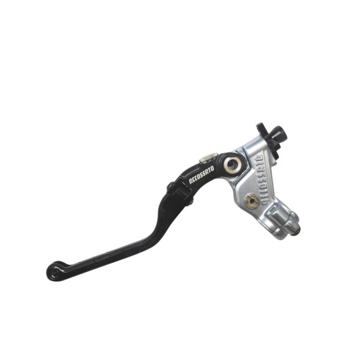 Accossato Cable Full Clutch With Colourful Revolution Lever (nut+insert+adjuster), with hose clamp in titanium colour