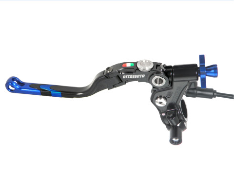 Accossato Cable Full Clutch With Colourful Revolution Lever (nut+insert+adjuster), with switch and mirror holder included