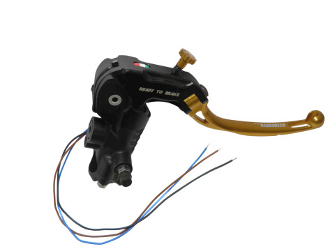 Accossato Ready To Brake Master Cylinder 17x20 With Colourful Folding Lever (nut + lever)